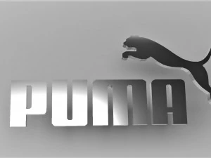 puma 3d logo emblem 3D Model