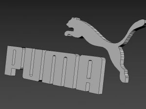 puma 3d logo emblem 3D Model