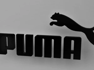 puma 3d logo emblem 3D Model