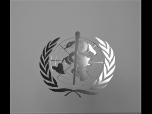 world health organization logo emblem Modelo 3D