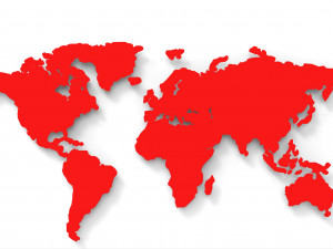 World map 3d logo emblem Model 3D