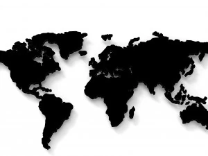 World map 3d logo emblem 3D Model