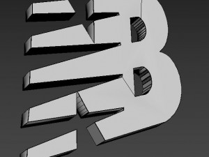 New balance 3d logo emblem 3D in 3DExport
