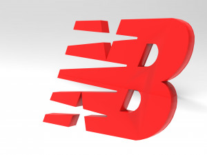 New balance 3d logo emblem Model 3D