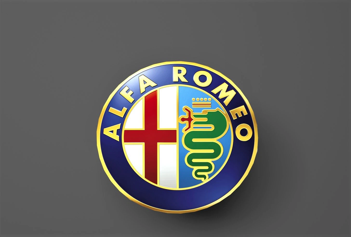 alfa romeo 3d logo emblem 3D Model .c4d .max .obj .3ds .fbx .stl .blend 