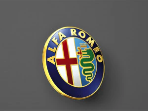 alfa romeo 3d logo emblem 3D Model