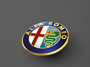 alfa romeo 3d logo emblem 3D 모델