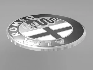 alfa romeo 3d logo emblem 3D Model