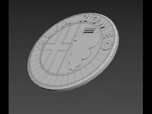 alfa romeo 3d logo emblem 3D Model