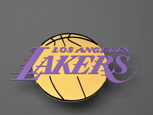la lakers 3d logo emblem 3D Models