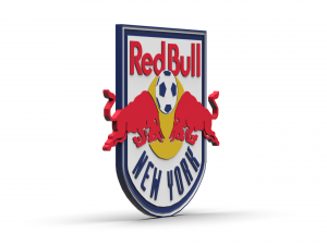 New york red bulls 3d logo emblem Modelo 3D