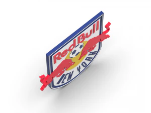 New york red bulls 3d logo emblem 3D Model