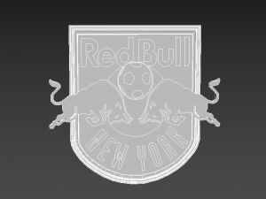 New york red bulls 3d logo emblem Modelo 3D