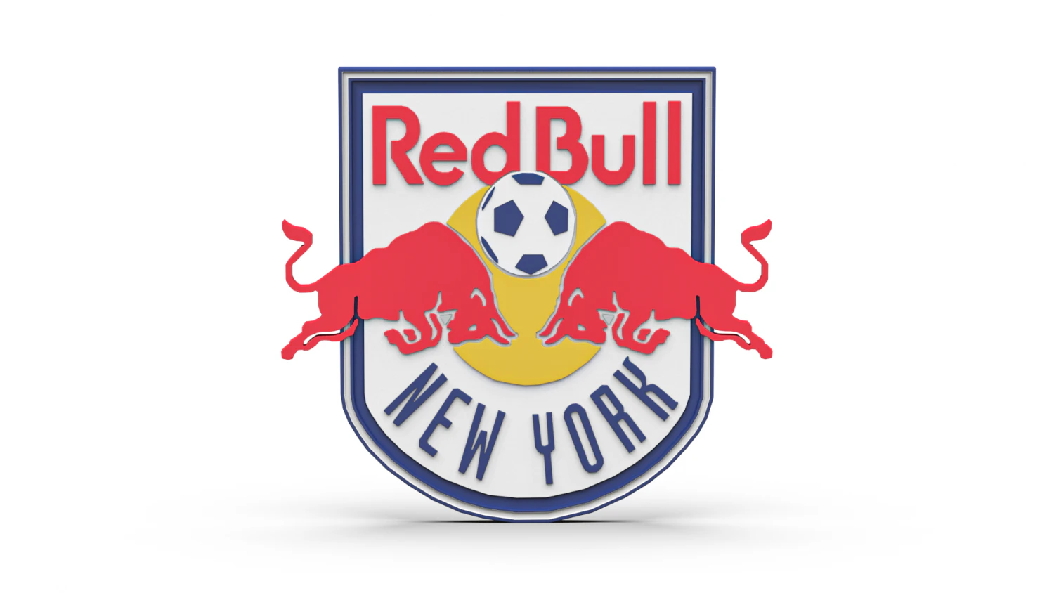 New york red bulls 3d logo emblem 3D Model .c4d .max .obj .3ds .fbx .stl .blend 