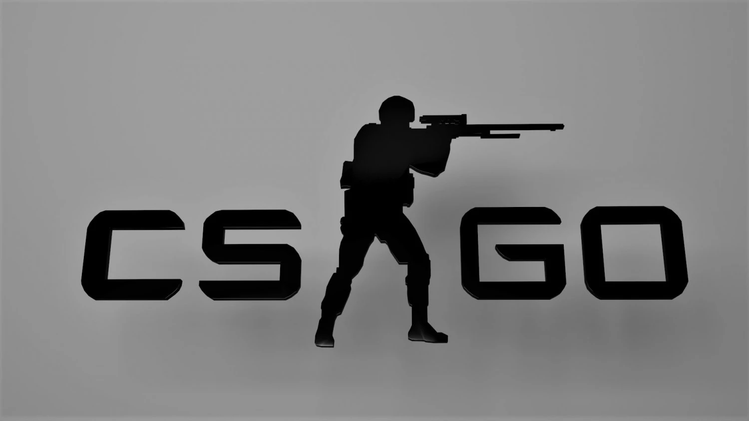 cs go 3d logo emblem 3D Model .c4d .max .obj .3ds .fbx .stl .blend 