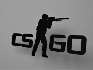 cs go 3d logo emblem 3D Model