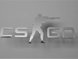 cs go 3d logo emblem 3D Model