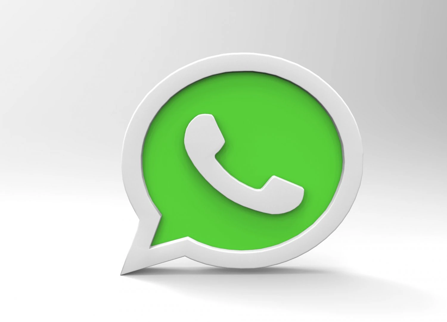 Whatsapp 3d icon logo emblem 3D Model .c4d .max .obj .3ds .fbx .stl .blend 