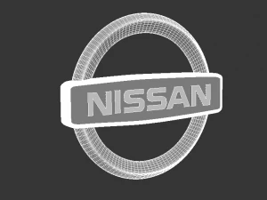 Nissan 3d logo emblem 3D Model