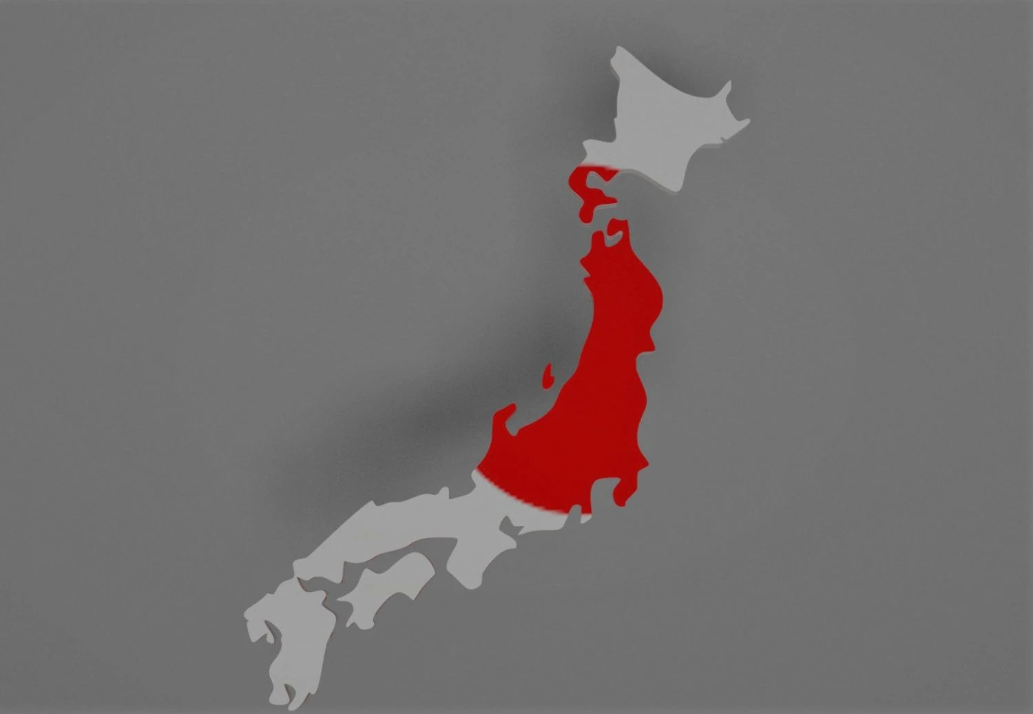 japan map - for 3d printer 3D Model .c4d .max .obj .3ds .fbx .stl .blend 