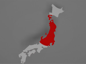 japan map - for 3d printer 3D Model
