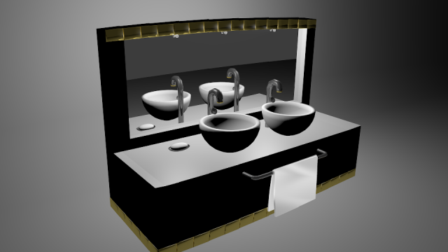 bathroom 3D मॉडल .c4d .max .obj .3ds .fbx .stl .blend 