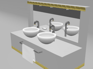bathroom 3D मॉडल