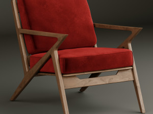 modern velvet furniture set Model 3D