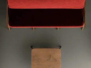 moderne fluwelen meubelset 3D Model