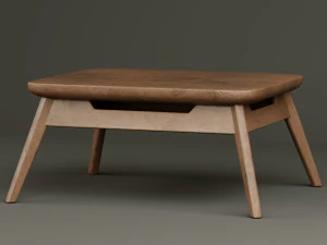modern table 01 3D Model