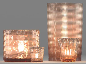 4 glazen decoratie 3D Model