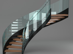 donyavi half circle stair 3D Model