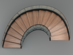 donyavi half circle stair 3D 模型