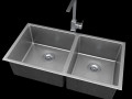 Bellano HM4486BL STAINLESS STEEL TOP MOUNT 3D Model