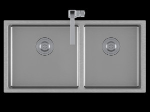 bellano hm4486bl stainless steel top mount 3D 模型