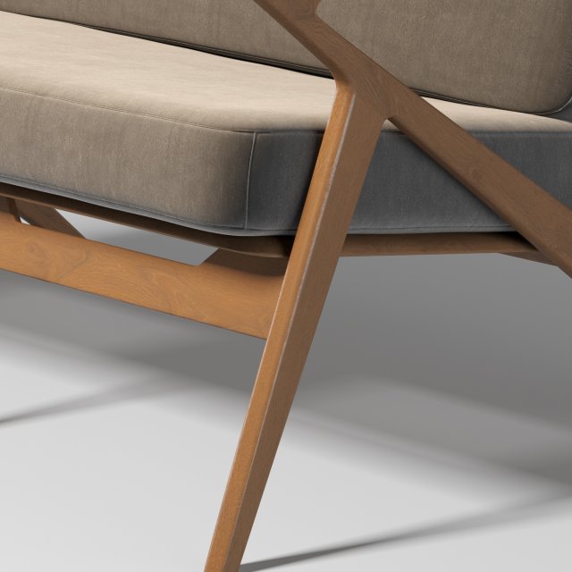 modern velvet furniture 2 person Modelo 3D .c4d .max .obj .3ds .fbx .stl .blend 