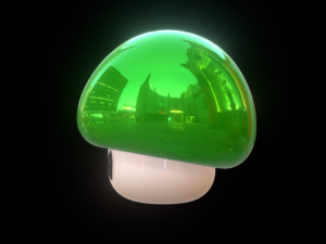 mario bros mushroom 1up 3D 프린트 모델