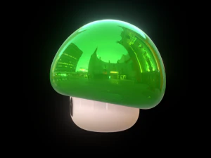 मारियो ब्रदर्स मशरूम 1अप 3D प्रिंट मॉडल