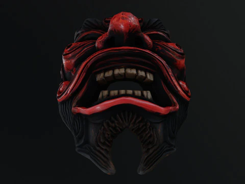 Japanese Spirit mask 1 3D Model