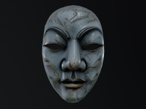 Japanese Spirit mask 2 3D Модель