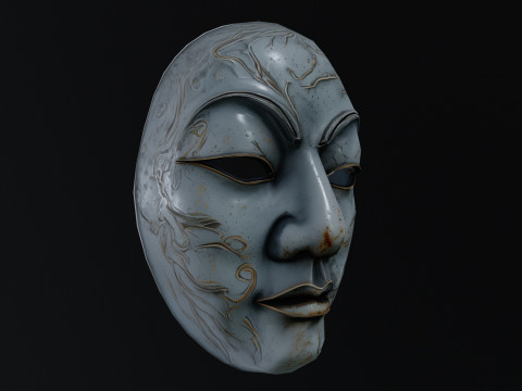 Japanese Spirit mask 2 3D 模型