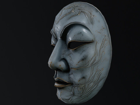 Japanese Spirit mask 2 3D 模型