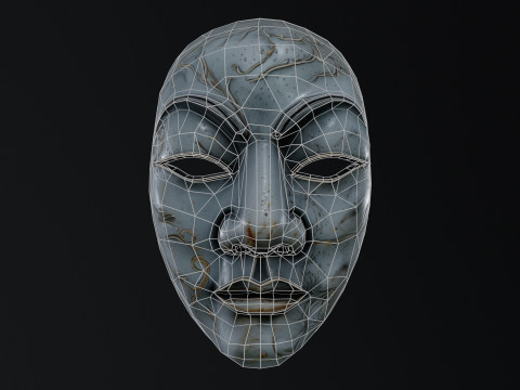Japanese Spirit mask 2 3D 模型