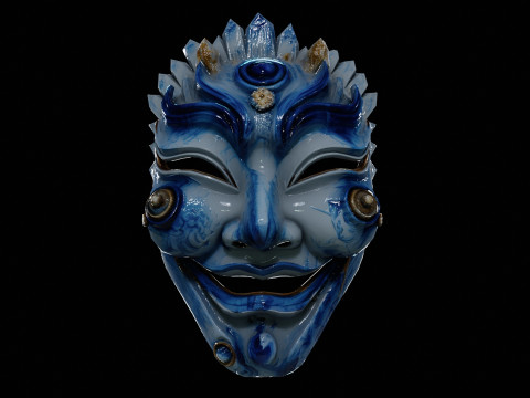 Japanese Spirit mask 3 3D Model