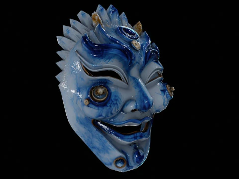 Japanese Spirit mask 3 3D Model