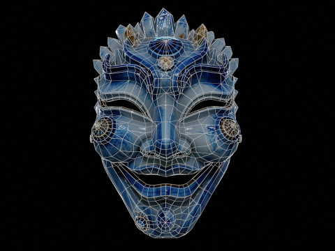Japanese Spirit mask 3 3D Model
