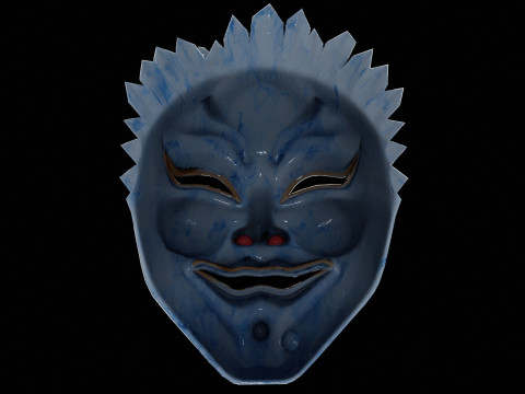 Japanese Spirit mask 3 3D Model