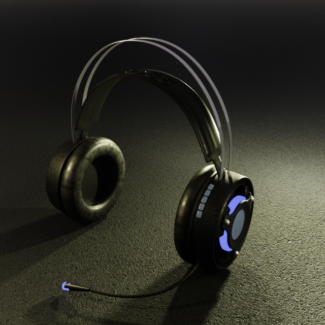 sci fi headset 3D Model .c4d .max .obj .3ds .fbx .stl .blend 