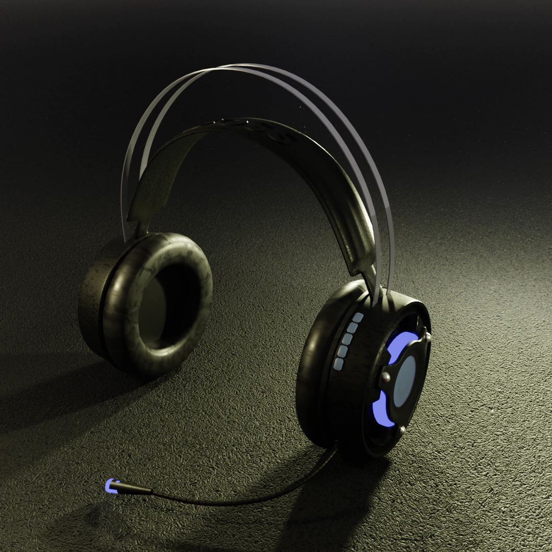sci fi headset 3D Model .c4d .max .obj .3ds .fbx .stl .blend