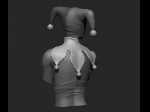 harley quinn bust 3d print ready Model Cetak 3D